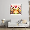 Dating Pikachu-11CT Stamped Cross Stitch 40*40cm/15.75*15.75in