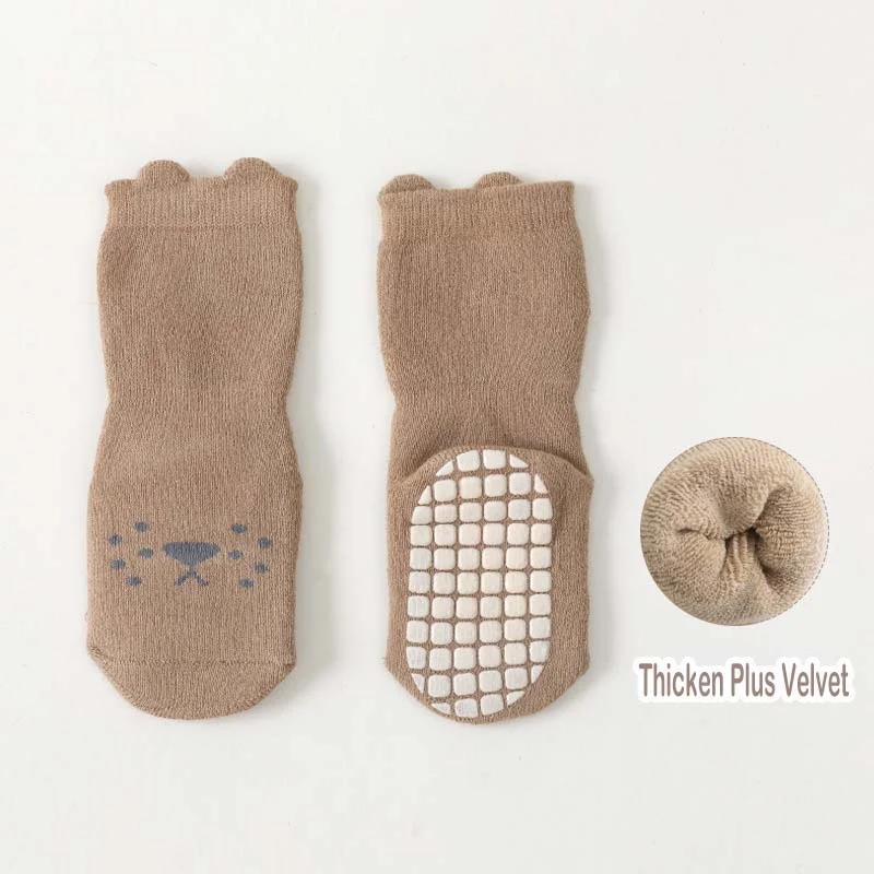Letclo™ 2023  Warm Terry Thick Baby Socks Slippers letclo Letclo