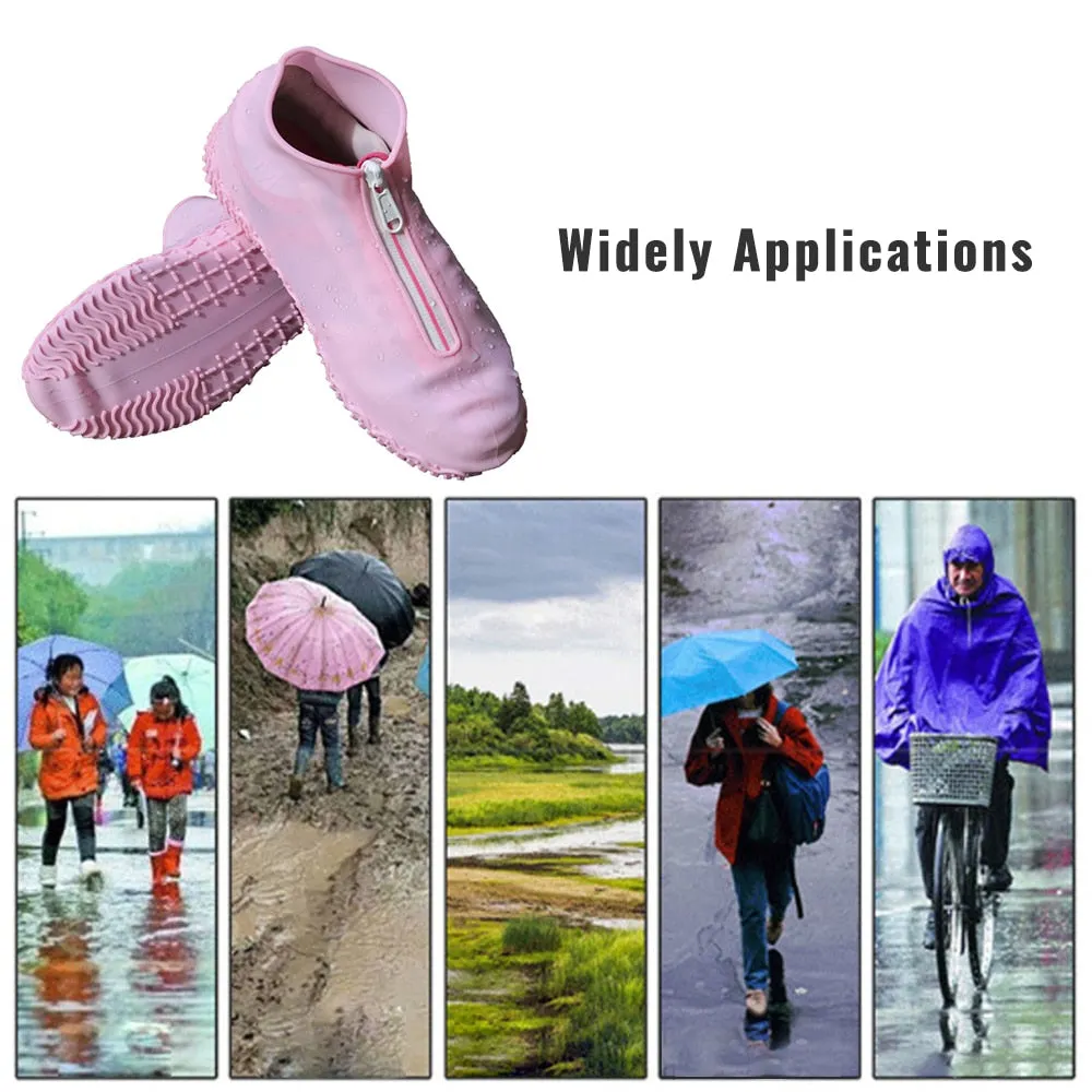 High Quality Rubber Waterproof Shoes Covers Rian Shoe Cover Men Women 2021 Fashion Reusable Covers Shoes Children
