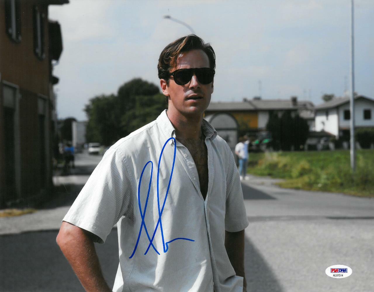 Armie Hammer Signed Authentic Autographed 11x14 Photo Poster painting PSA/DNA #AE81514