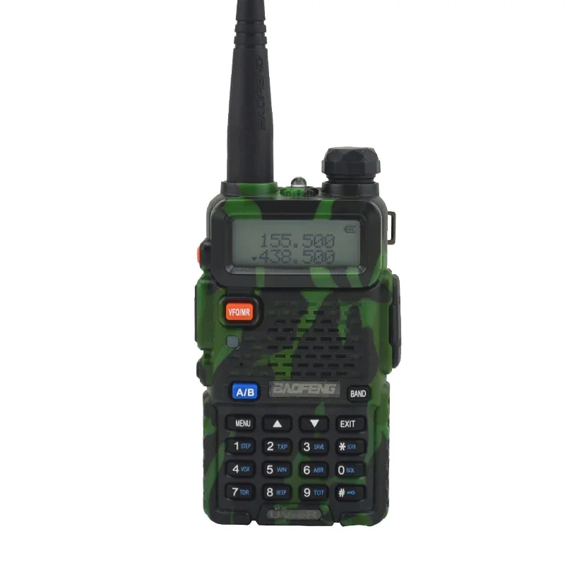 【1Pcs】Baofeng walkie talkie UV-5r Dualband Two Way Radio  VHF/UHF 136-174MHz & 400-520MHz FM Portable Transceiver with earpiece