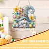 Diamond Painting Acrylic Single Side Drill Easter Dwarf Pendant Charms Kits for Adults Home Window Decor