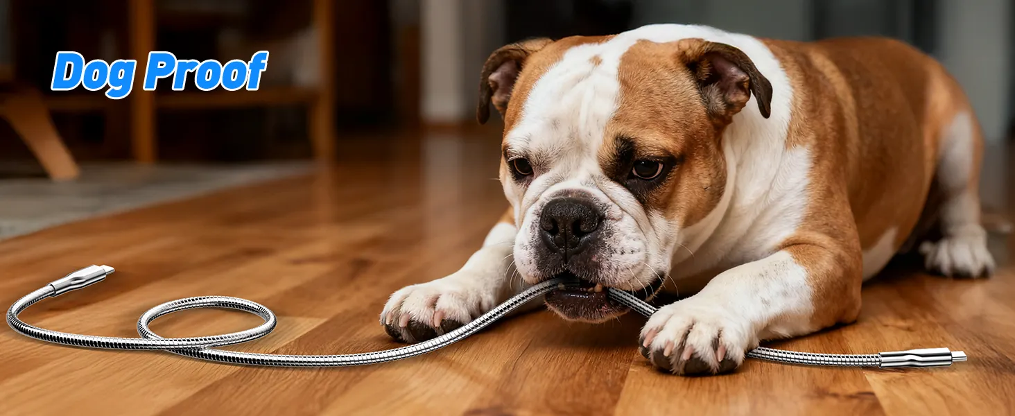This usbc iphone charger cord dog proof, chew proof, indestructible