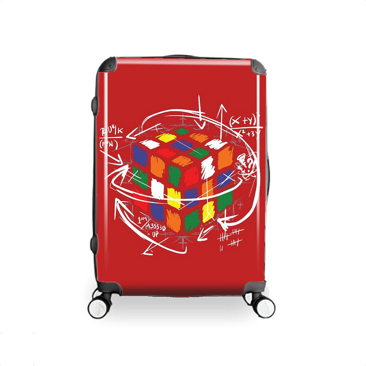 Math On Dark, Rubik Cube Hardside Luggage