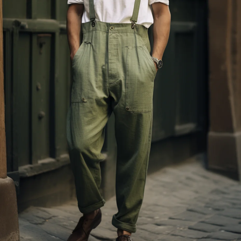 Men's Linen Pants Without Straps-inspireuse