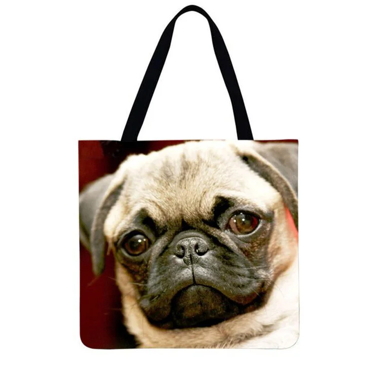 Linen Eco-friendly Tote Bag - Dog