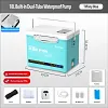 Mini fishing box with oxygen pump, fish and shrimp tank, live fish tank, oxygenated, thickened and insulated, suitable for sea fishing