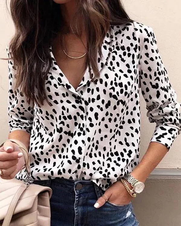 Fashion Snow Leopard Shirt