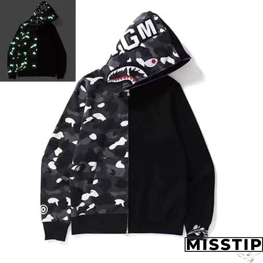 Jessic Camouflage Classic Sweater Thin Zipper Hoodie Couple Sweater Zip Hoodie Women Jacket Coat New