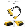 OBD2 Y Splitter Cable 50cm 1 to 3 Converter Adapter Extension Cord