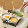 Medical Stone Omelette Pan Nonstick Frying Pan Divided Pancake Pan for Breakfast