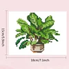12pcs Plant DIY Mini Round Diamond Painting Set Table Decor No Frame 15x18cm