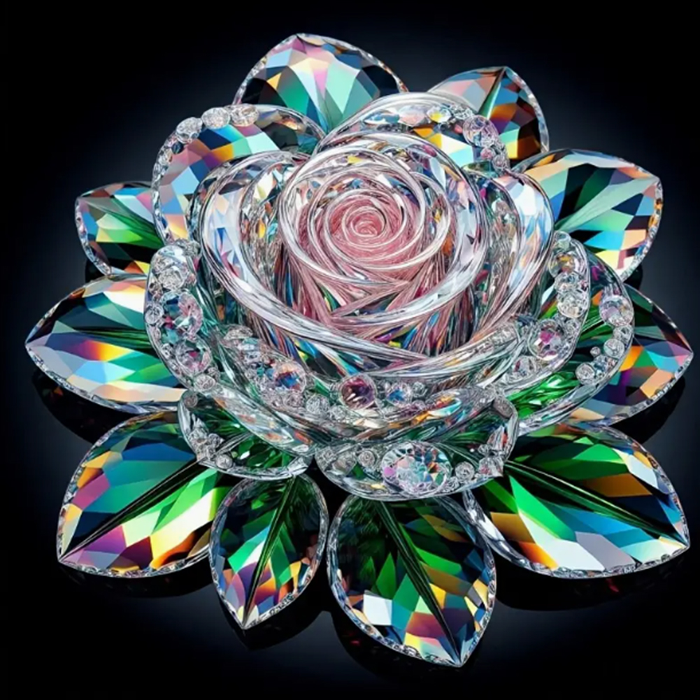Crystal Rose 30*30cm(canvas) full round drill diamond painting