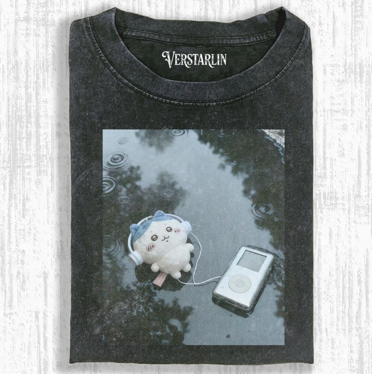 Cute Cartoon Graffiti Print Casual Top