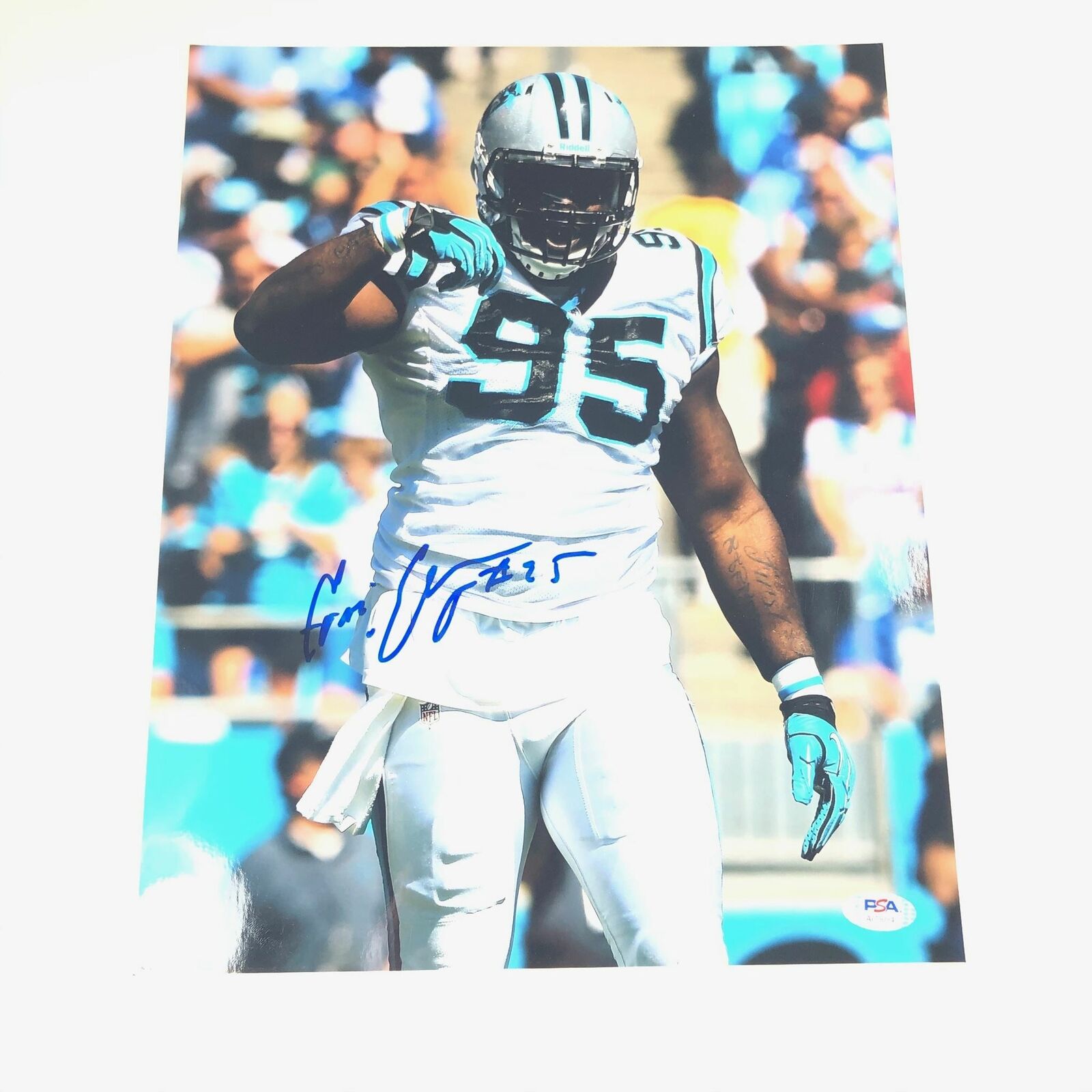 Charles Johnson signed 11x14 PSA/DNA Carolina Panthers autographed