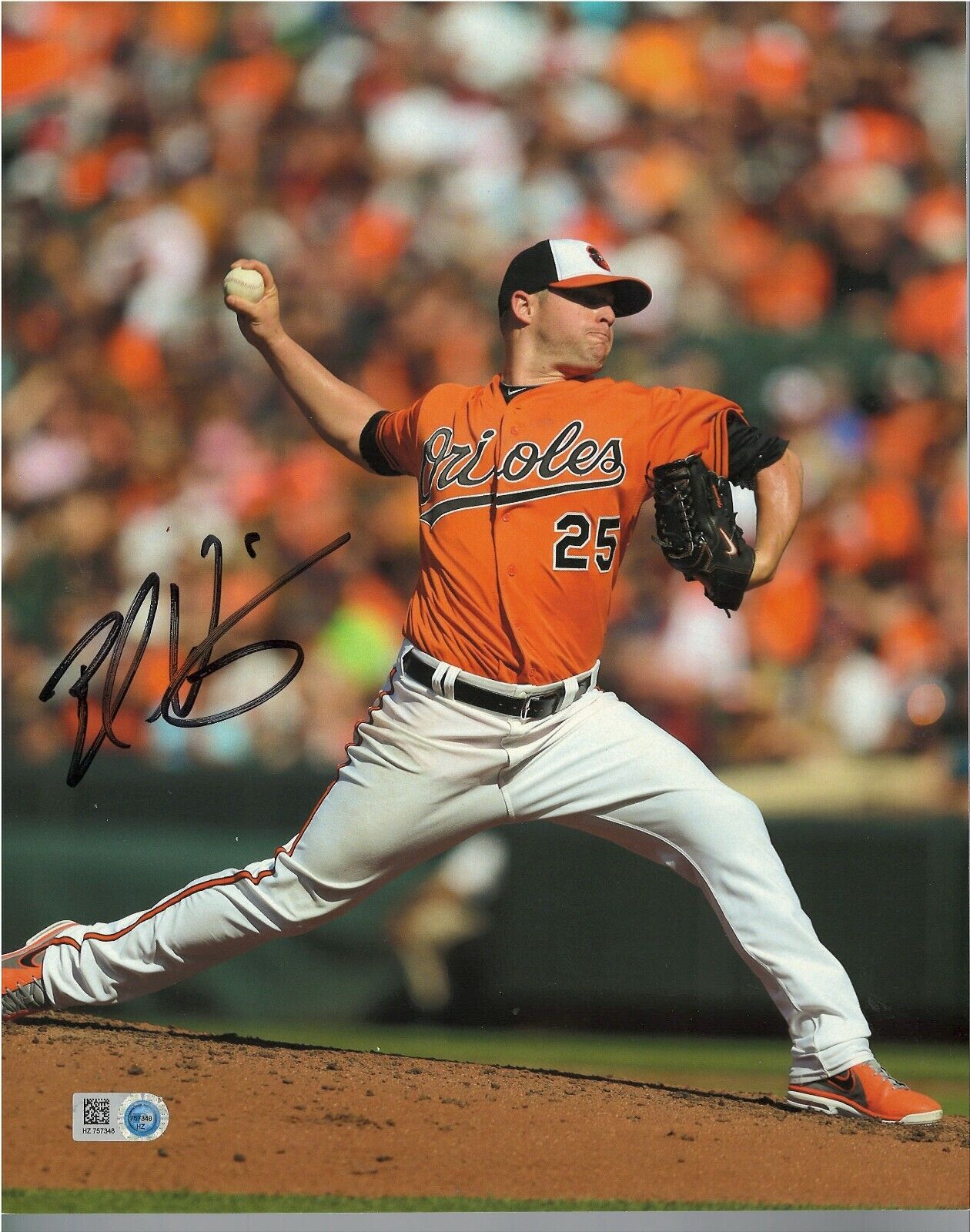 BUD NORRIS BALTIMORE ORIOLES ALL STAR & GOLD GLOVE WINNER RARE SIGNED Photo Poster painting