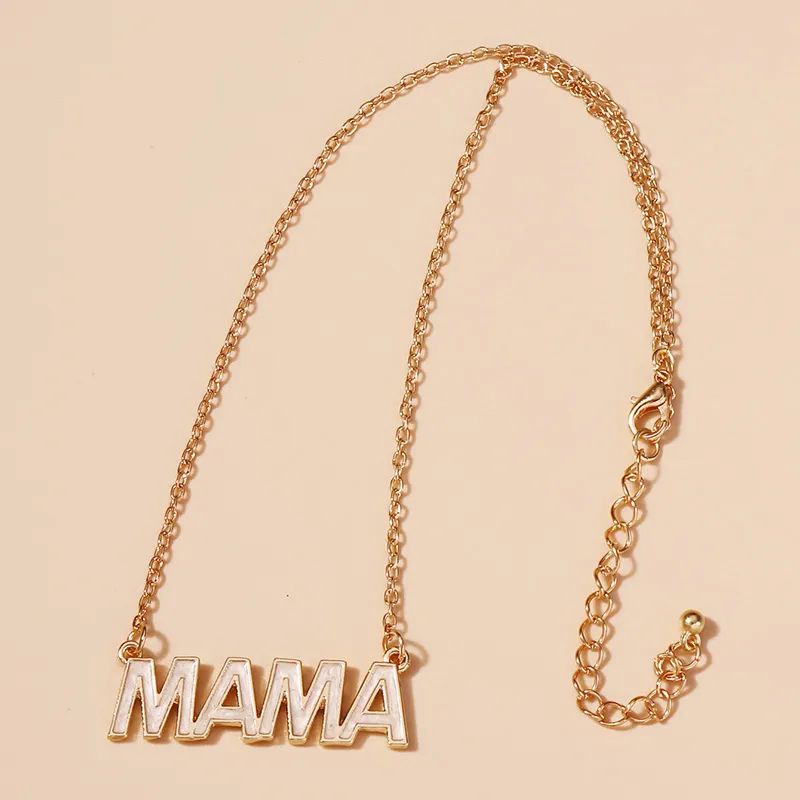 Mother's Day MAMA Letter Necklace