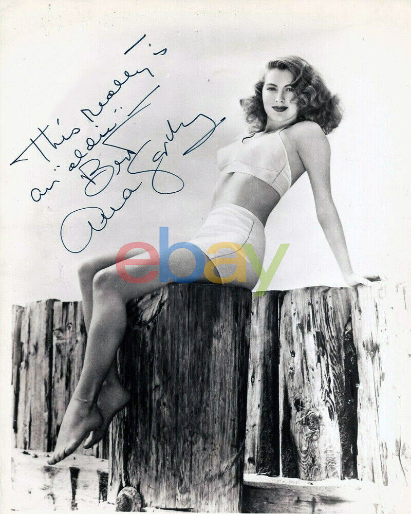 AVA GARDNER AUTOGRAPHED PIN UP 8X10 SIGNED Photo Poster painting REPRINT