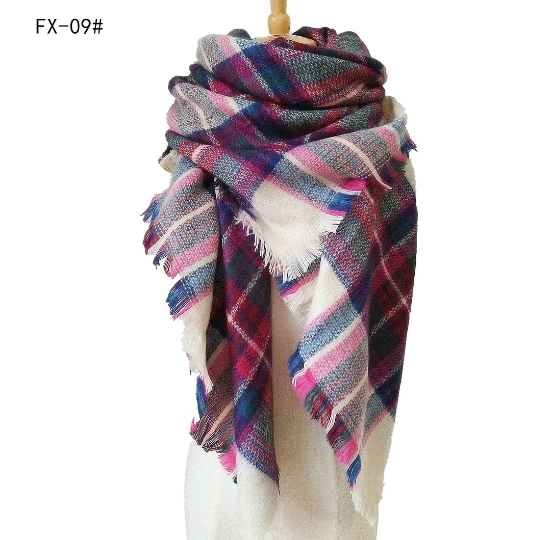 Plaid Pashmina Scarf Winter Scarf For Women