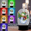 DIY Diamond Painting 7 Color Night Light Lamp Home Decoration Ornament Gift Kit(Snowman)
