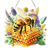 Diamond Painting Acrylic Bee Honey Hanging Pendant for Home Wall Decor