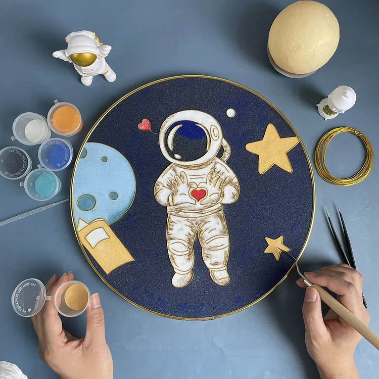 Love From Astronaut- DIY Cloisonne Painting Art Kits For Kids