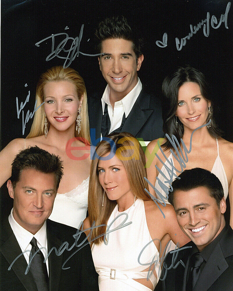 Friends Cast Signed 8x10 Autographed Photo Poster painting reprint (2)