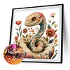 Fleur Serpent-Perceuse Ronde Peinture Diamant-40*40CM