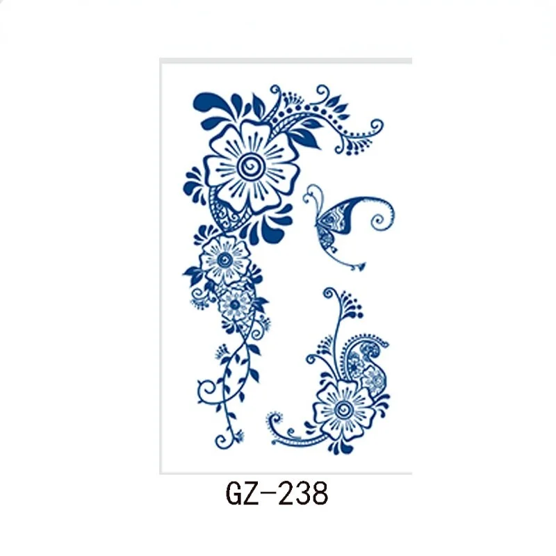 Net Red Herbal Juice Tattoo Sticker Semi-permanent Waterproof Sweat Resistant Tattoo Masking Scar Tattoo Sticker