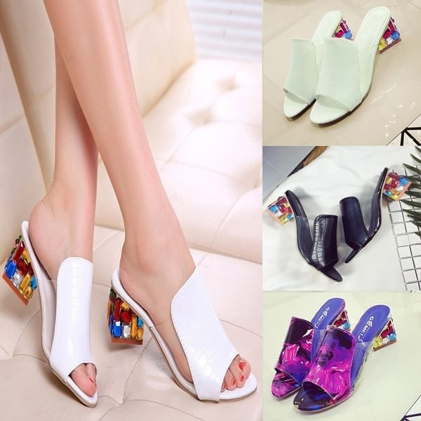Summer New European and American Fashion Shoes with Breathable Sandals Diamond In The Rough with Sandals and Slippers - BlackFridayBuys