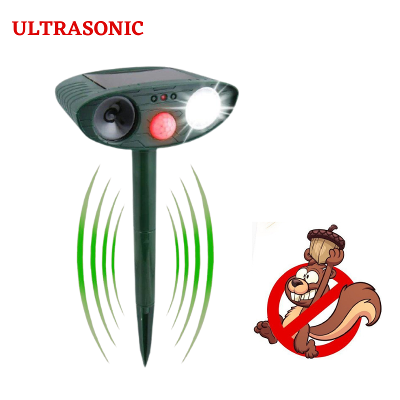 Ultrasonic Squirrel Repeller - Solar Powered - Get Rid of Squirrels in 48 Hours、shopify、sdecorshop