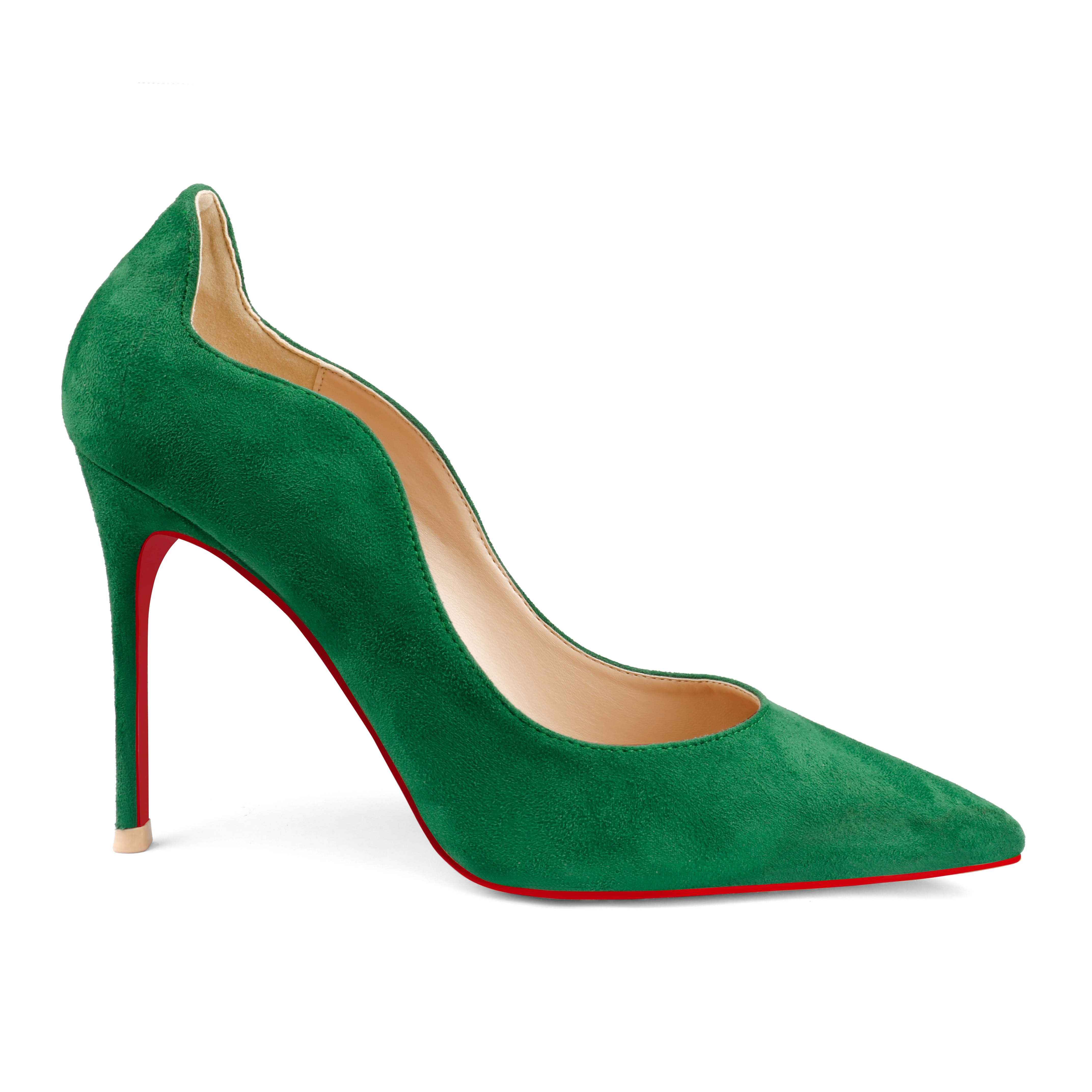 3.94" Women's Party Wedding Classic Pumps Fashion Edge Design Red Bottom High Heels Stilettos-MERUMOTE