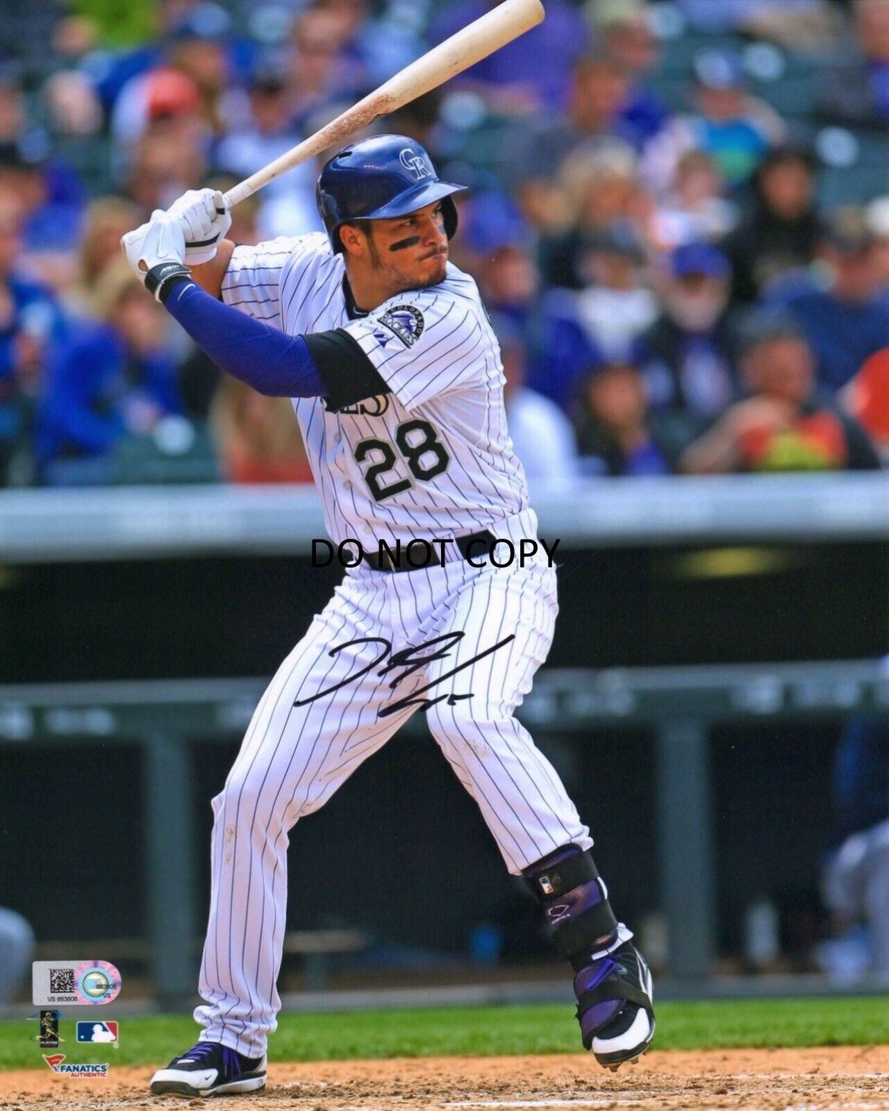 Nolan Arenado Autographed Signed 8x10 Photo Poster painting Batting MLB Colorado Rockies REPRINT