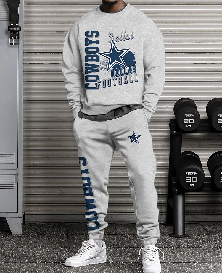 Dallas Cowboys   3D sweatsuit and sweatpants 2 piece outfits