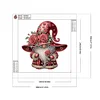 >SALE<5D DIY Partial Special Shaped Drill Diamond Painting Valentines Day Gnome30x30cm