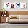4pcs Diamond Painting -DIY Round Drill Animal