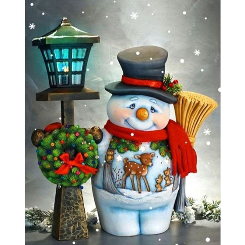 

Christmas Snowman - Round Drill Diamond Painting - 30*40CM, 501 Original