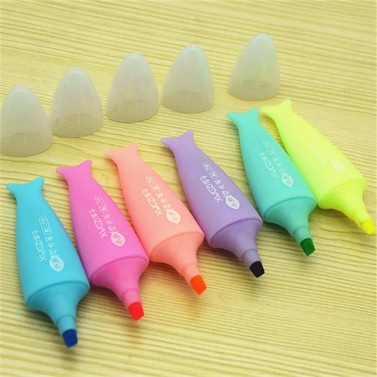 Cute Fish Mini 6-color Highlighter