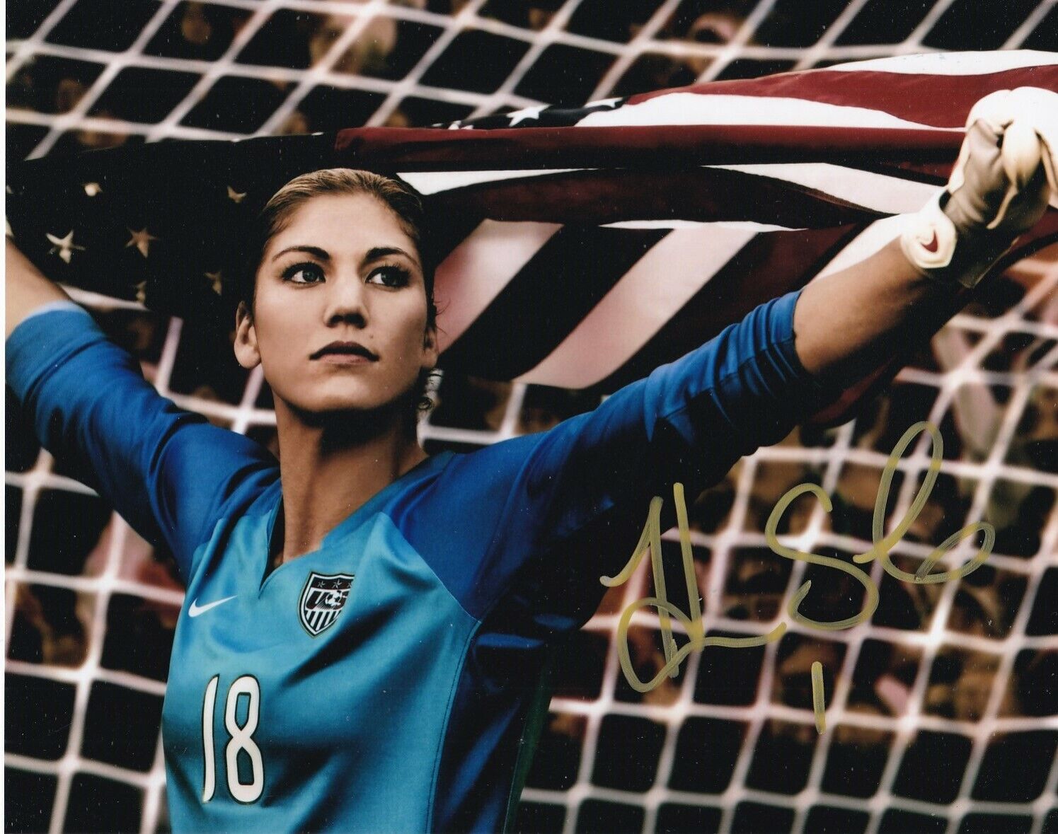 HOPE SOLO SIGNED AUTOGRAPH 8X10 Photo Poster painting TEAM USA