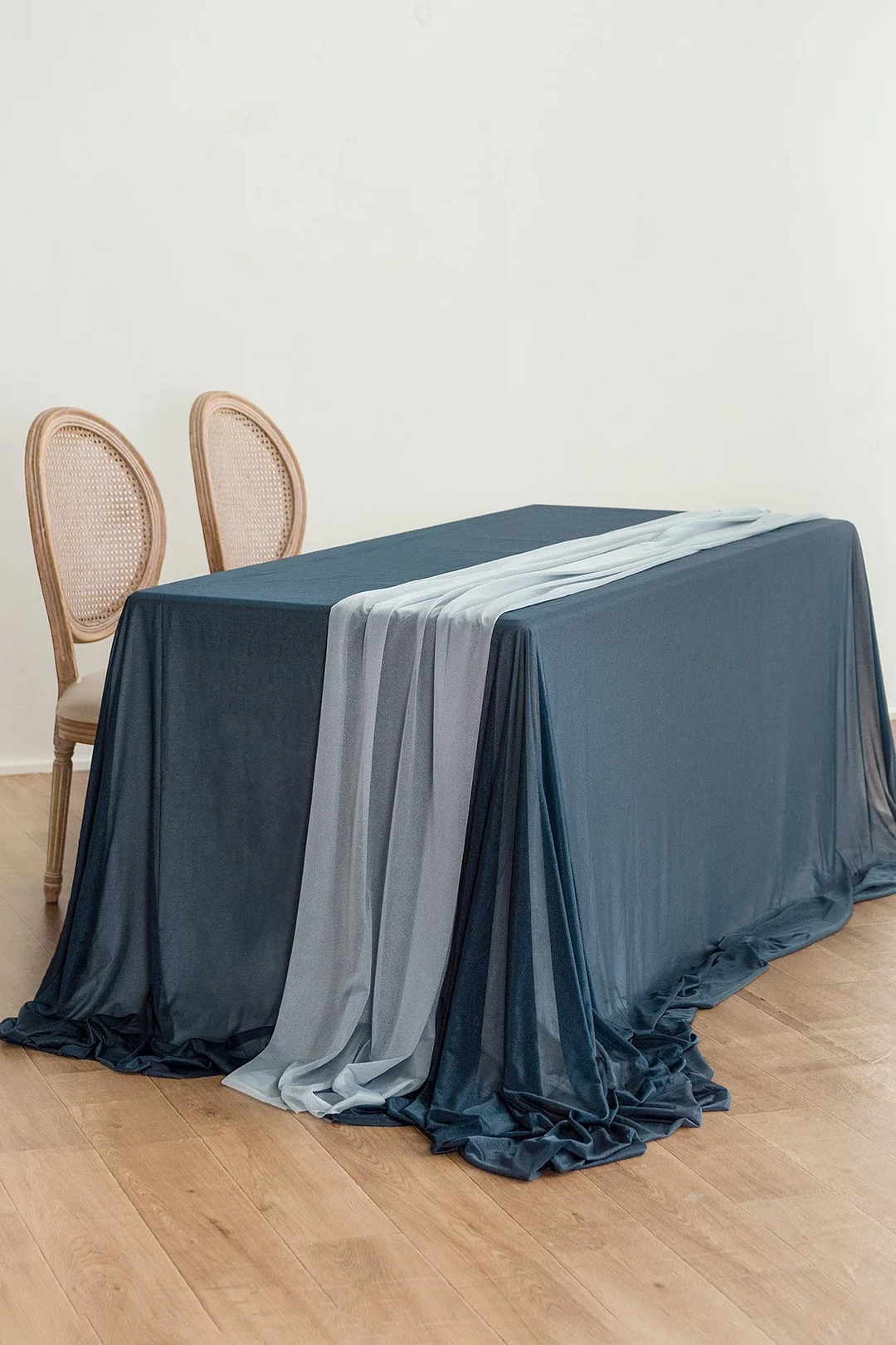 Head Table Flower Garland in Burgundy & Navy