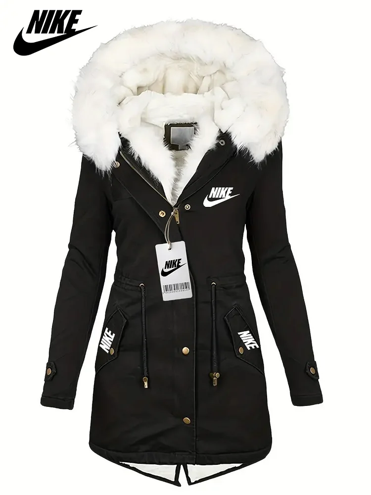 Ciepła, pluszowa, bawełniana kurtka damska Nike na jesień/zimę 2025