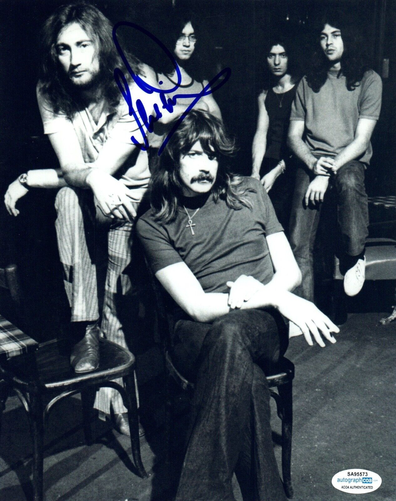 Ian Paice Signed Autographed 8x10 Photo Poster painting Deep Purple Drummer ACOA COA