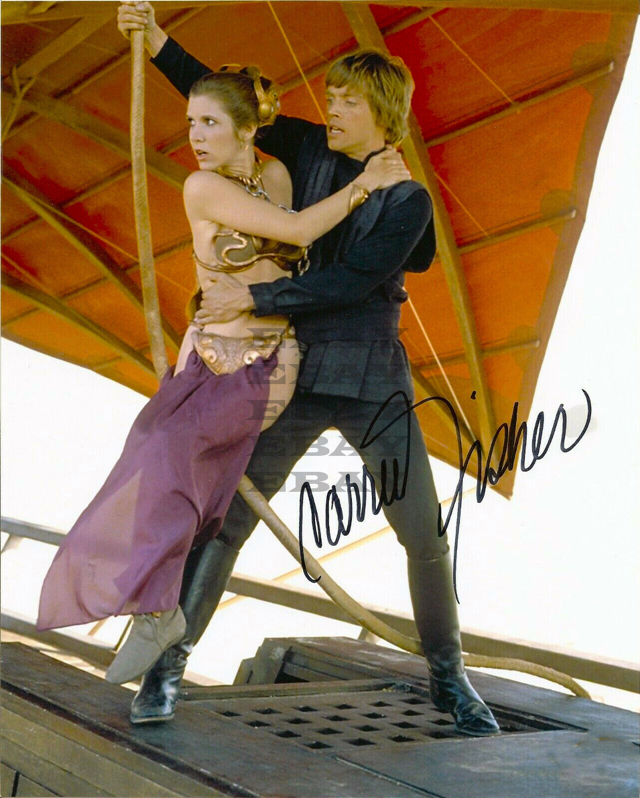 CARRIE FISHER STAR WARS Autographed 8x10 Photo Poster painting Signed REPRINT