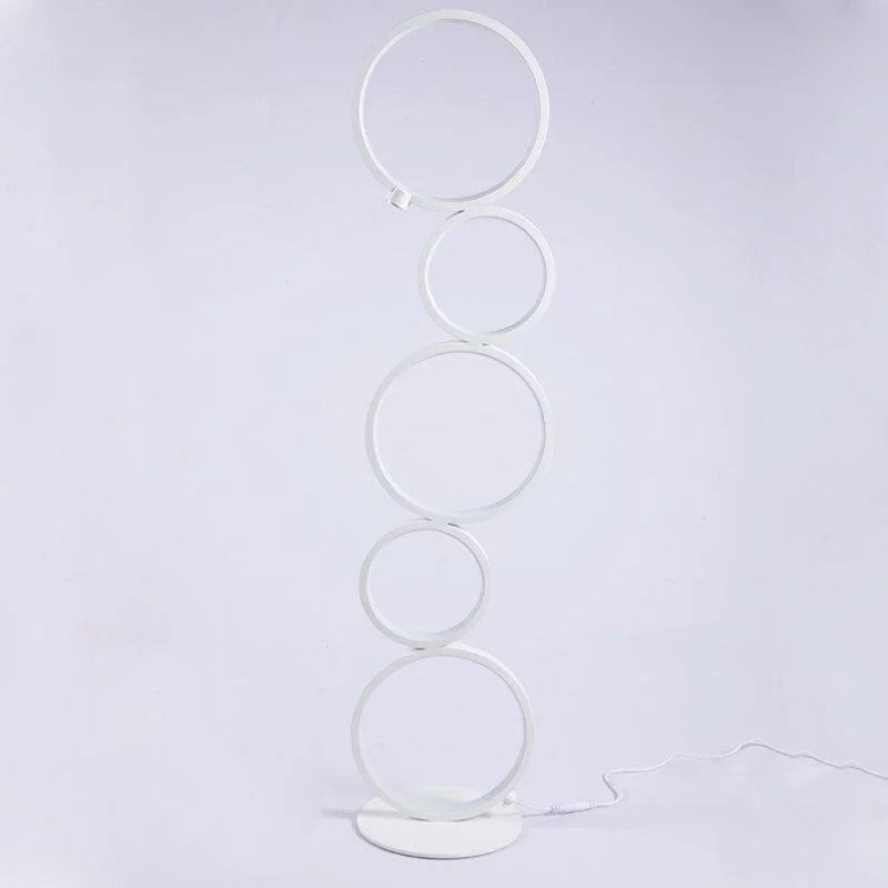 Nordic Ring Floor Lamp Modern Led Dimmable Touch Switch Standing Light For Living Room Bedroom Study Home Indoor Decor Lighting