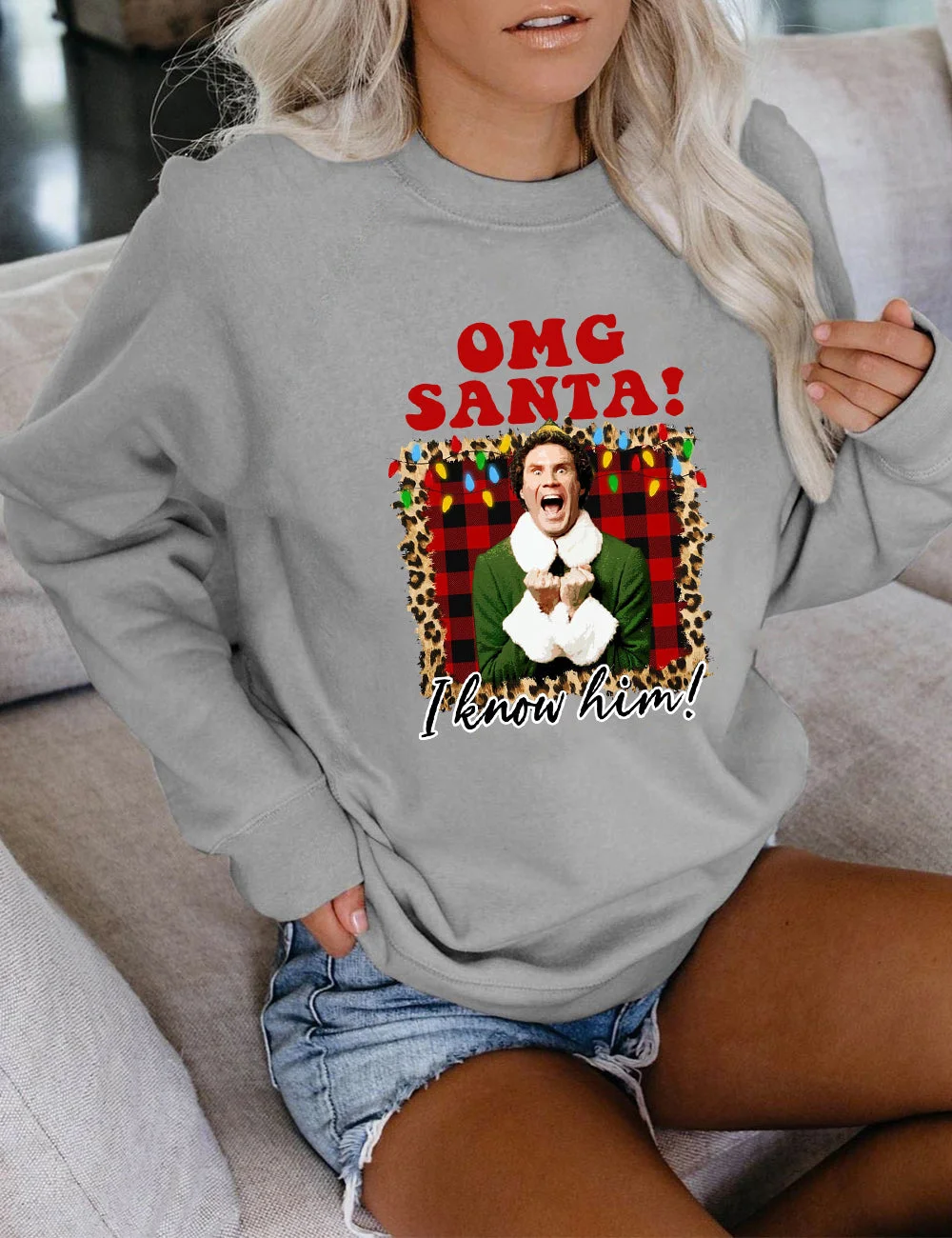 OMG Santa I Know Him Christmas Sweatshirt
