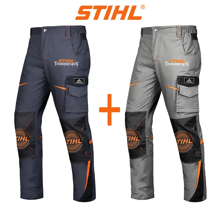 Wodoodporne i wiatroszczelne spodnie męskie marki adidas&reg; i STIHL&reg; idealnie nadają się do aktywności na świeżym powietrzu i wypoczynku.