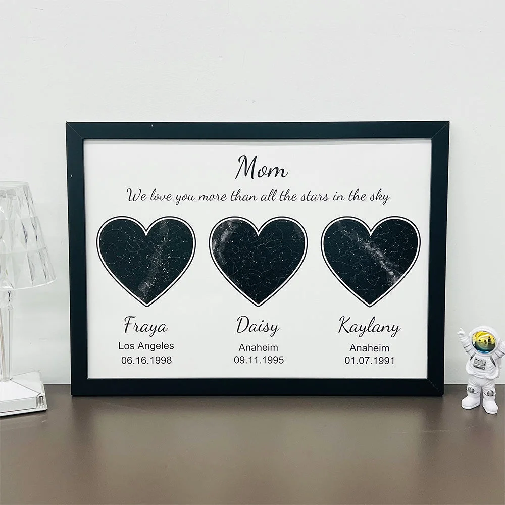 50%OFF⭐️ Custom Star Maps Frame For Mom/Grandma