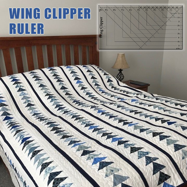 Wing Clipper Ruler for Making Perfect Flying Geese
