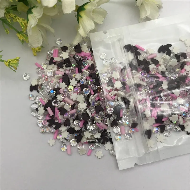 20g flower Mix for Resin DIY Supplies Nails Art Polymer Clear Clay accessories DIY Sequins scrapbook shakes Craft