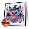 Diamond Painting - Partial Special Shaped Drill - Halloween Owl(Canvas|30*30cm)